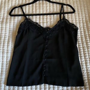 Black Lace Tank Top
